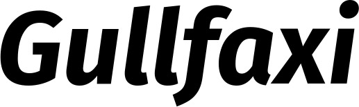 Vorschau des Bootsnamens "Gullfaxi" als Schriftzug für "Bootsbeschriftung Kursiv 03"