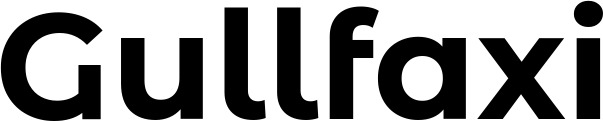 Vorschau des Bootsnamens "Gullfaxi" als Schriftzug für "Bootsbeschriftung Fett 26"