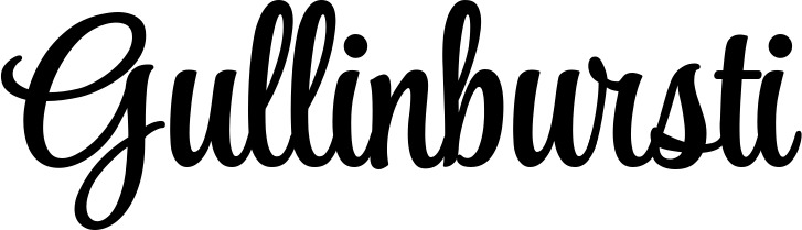 Vorschau des Bootsnamens "Gullinbursti" als Schriftzug für "Bootsbeschriftung Klassisch 101"