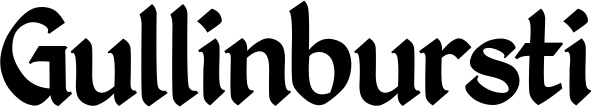 Vorschau des Bootsnamens "Gullinbursti" als Schriftzug für "Bootsbeschriftung Klassisch 06"