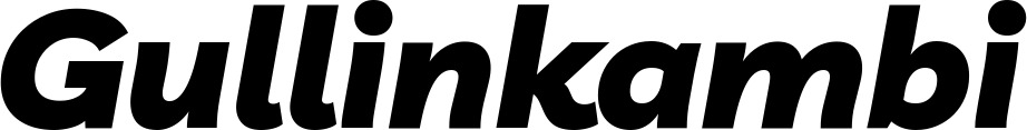 Vorschau des Bootsnamens "Gullinkambi" als Schriftzug für "Bootsbeschriftung Kursiv 06"