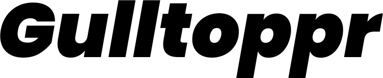 Vorschau des Bootsnamens "Gulltoppr" als Schriftzug für "Bootsbeschriftung Kursiv 08"