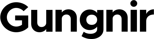 Vorschau des Bootsnamens "Gungnir" als Schriftzug für "Bootsbeschriftung Fett 15"