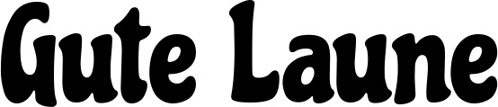 Vorschau des Bootsnamens "Gute Laune" als Schriftzug für "Bootsbeschriftung Neu 41"