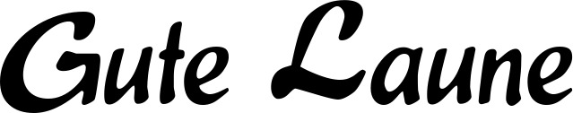Bootsname 'Gute Laune' angezeigt als 'Bootsbeschriftung Klassisch 15'