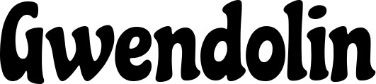 Vorschau des Bootsnamens "Gwendolin" als Schriftzug für "Bootsbeschriftung Klassisch 53"