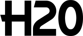Vorschau des Bootsnamens "H2O" als Schriftzug für "Style Neu 26"