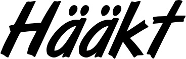 Vorschau des Bootsnamens "Hääkt" als Schriftzug für "Bootsbeschriftung Klassisch 38"