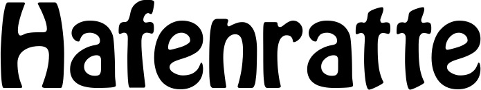 Vorschau des Bootsnamens "Hafenratte" als Schriftzug für "Bootsbeschriftung Fett 01"
