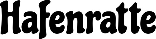 Vorschau des Bootsnamens "Hafenratte" als Schriftzug für "Bootsbeschriftung Klassisch 53"