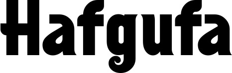 Vorschau des Bootsnamens "Hafgufa" als Schriftzug für "Bootsbeschriftung Neu 32"