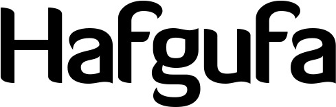 Vorschau des Bootsnamens "Hafgufa" als Schriftzug für "Bootsbeschriftung Normal 06"