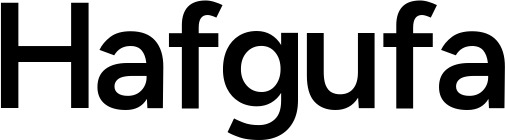Vorschau des Bootsnamens "Hafgufa" als Schriftzug für "Bootsbeschriftung Fett 18"