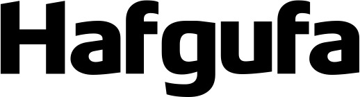 Vorschau des Bootsnamens "Hafgufa" als Schriftzug für "Bootsbeschriftung Fett 21"