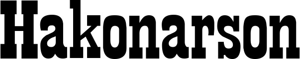 Vorschau des Bootsnamens "Hakonarson" als Schriftzug für "Bootsbeschriftung Neu 28"