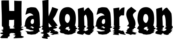 Vorschau des Bootsnamens "Hakonarson" als Schriftzug für "Bootsbeschriftung Neu 13"