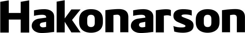 Vorschau des Bootsnamens "Hakonarson" als Schriftzug für "Bootsbeschriftung Fett 21"