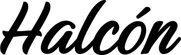 Vorschau des Bootsnamens "Halcón" als Schriftzug für "Bootsbeschriftung Klassisch 48"