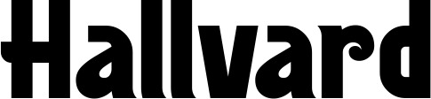 Vorschau des Bootsnamens "Hallvard" als Schriftzug für "Bootsbeschriftung Neu 32"