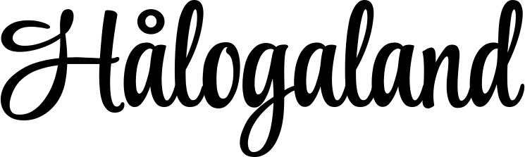 Vorschau des Bootsnamens "Hålogaland" als Schriftzug für "Bootsbeschriftung Klassisch 101"