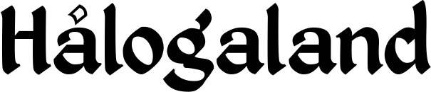 Vorschau des Bootsnamens "Hålogaland" als Schriftzug für "Bootsbeschriftung Klassisch 06"