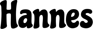 Vorschau des Bootsnamens "Hannes" als Schriftzug für "Bootsbeschriftung Neu 41"