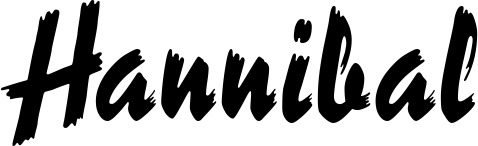 Vorschau des Bootsnamens "Hannibal" als Schriftzug für "Bootsbeschriftung Neu 10"