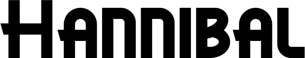 Vorschau des Bootsnamens "Hannibal" als Schriftzug für "Bootsbeschriftung Neu 26"