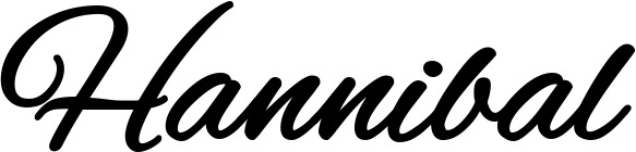 Bootsname 'Hannibal' angezeigt als 'Bootsbeschriftung Klassisch 35'