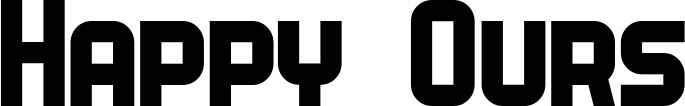 Vorschau des Bootsnamens "Happy Ours" als Schriftzug für "Bootsbeschriftung Neu 34"