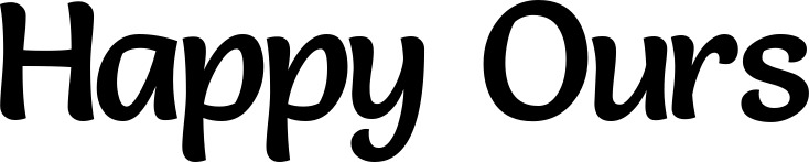Vorschau des Bootsnamens "Happy Ours" als Schriftzug für "Bootsbeschriftung Klassisch 94"