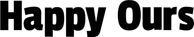 Vorschau des Bootsnamens "Happy Ours" als Schriftzug für "Bootsbeschriftung Fett 30"