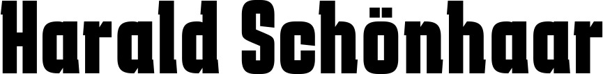 Vorschau des Bootsnamens "Harald Schönhaar" als Schriftzug für "Bootsbeschriftung Fett 41"