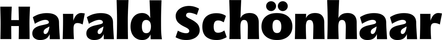 Vorschau des Bootsnamens "Harald Schönhaar" als Schriftzug für "Bootsbeschriftung Fett 05"