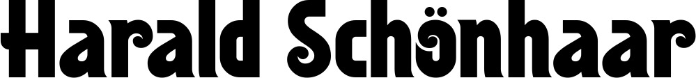 Vorschau des Bootsnamens "Harald Schönhaar" als Schriftzug für "Bootsbeschriftung Neu 32"
