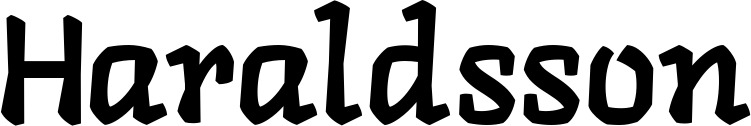 Vorschau des Bootsnamens "Haraldsson" als Schriftzug für "Bootsbeschriftung Neu 47"