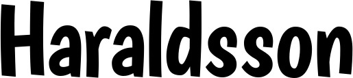Vorschau des Bootsnamens "Haraldsson" als Schriftzug für "Bootsbeschriftung Neu 36"