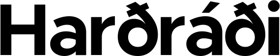 Vorschau des Bootsnamens "Harðráði" als Schriftzug für "Bootsbeschriftung Fett 15"