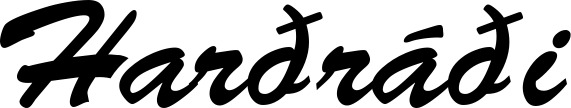 Vorschau des Bootsnamens "Harðráði" als Schriftzug für "Bootsbeschriftung Klassisch 03"