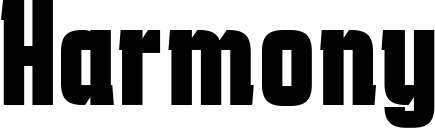 Vorschau des Bootsnamens "Harmony" als Schriftzug für "Bootsbeschriftung Fett 41"