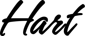 Vorschau des Bootsnamens "Hart" als Schriftzug für "Bootsbeschriftung Klassisch 71"