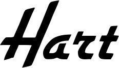 Vorschau des Bootsnamens "Hart" als Schriftzug für "Bootsbeschriftung Klassisch 66"