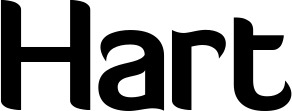 Vorschau des Bootsnamens "Hart" als Schriftzug für "Bootsbeschriftung Normal 06"