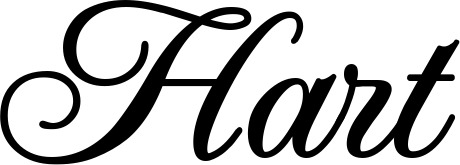 Vorschau des Bootsnamens "Hart" als Schriftzug für "Bootsbeschriftung Klassisch 70"