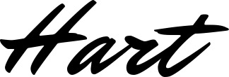 Vorschau des Bootsnamens "Hart" als Schriftzug für "Bootsbeschriftung Klassisch 82"