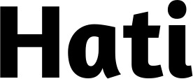 Vorschau des Bootsnamens "Hati" als Schriftzug für "Bootsbeschriftung Fett 09"