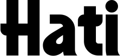 Vorschau des Bootsnamens "Hati" als Schriftzug für "Bootsbeschriftung Neu 32"