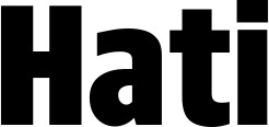 Vorschau des Bootsnamens "Hati" als Schriftzug für "Bootsbeschriftung Fett 33"
