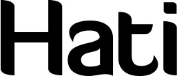 Vorschau des Bootsnamens "Hati" als Schriftzug für "Bootsbeschriftung Normal 06"
