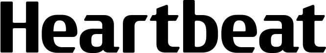 Vorschau des Bootsnamens "Heartbeat" als Schriftzug für "Bootsbeschriftung Fett 22"